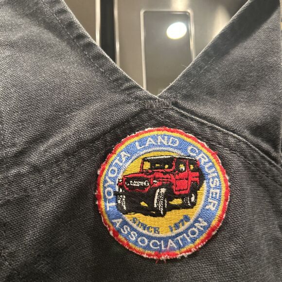 Vintage Carhartt Bib Overalls Mens 44 X 28 Black Gray Knee 90s Y2K - Picture 8 of 16